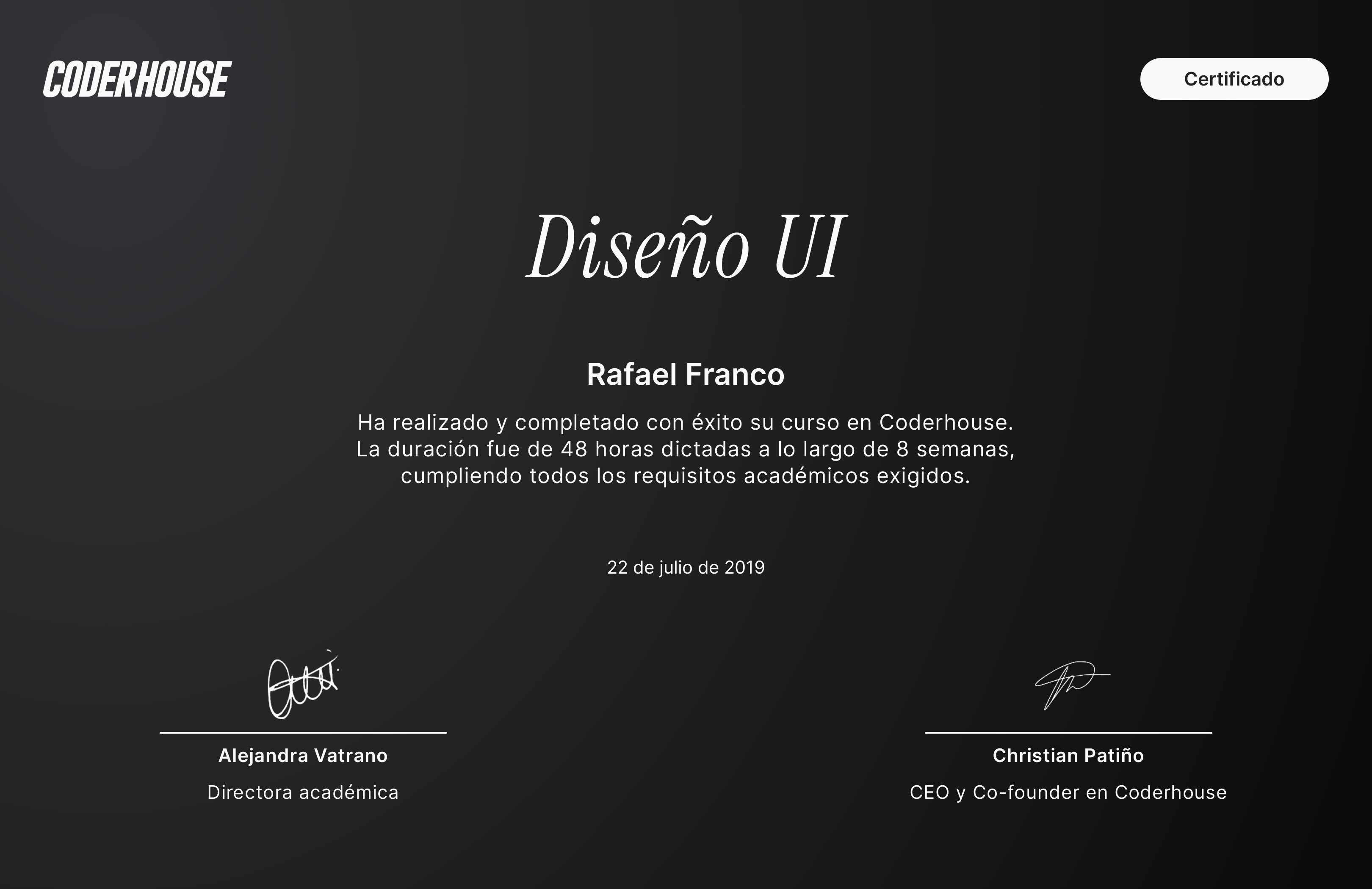 UI Design Certificate