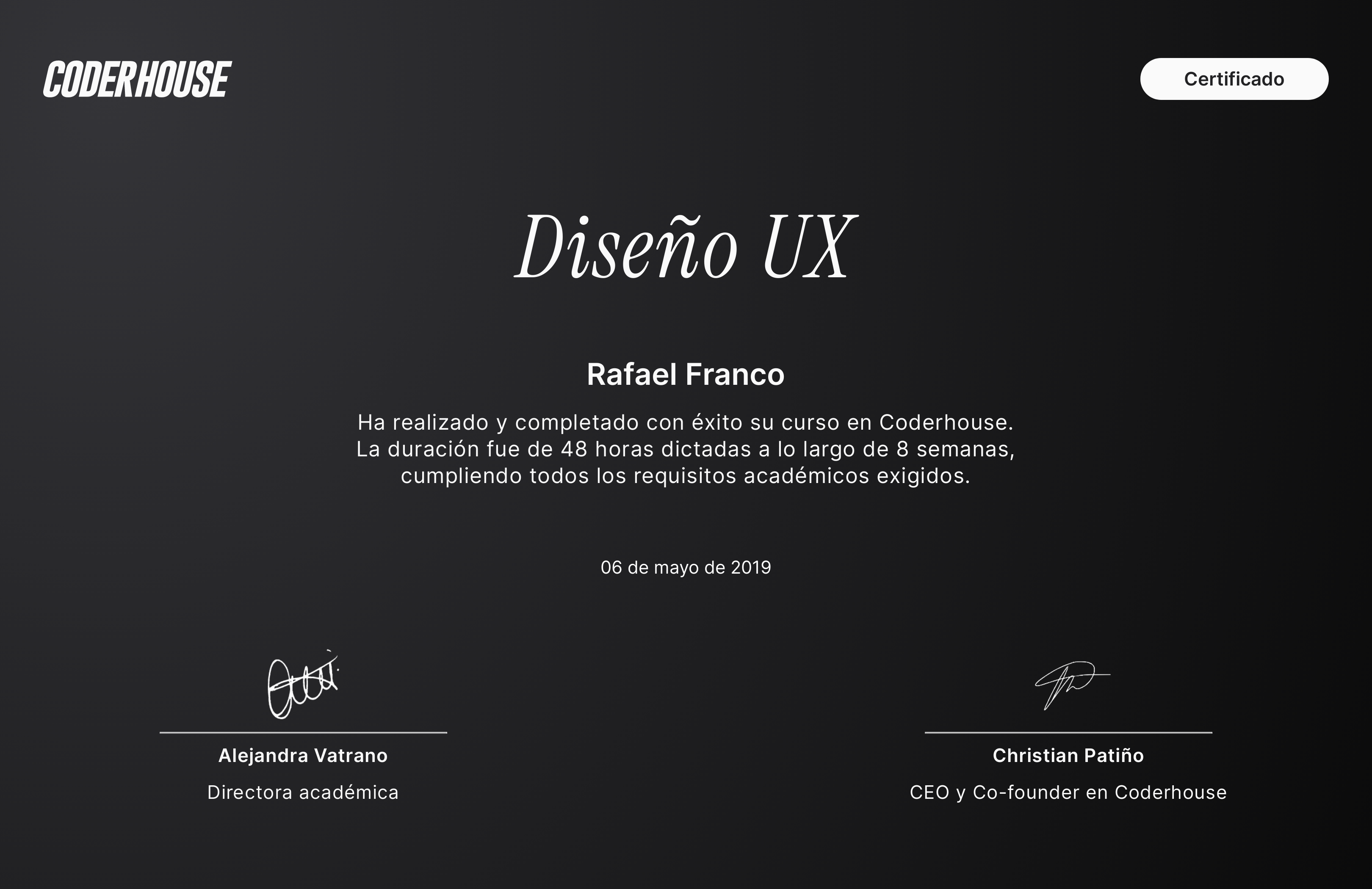 UX Design Certificate